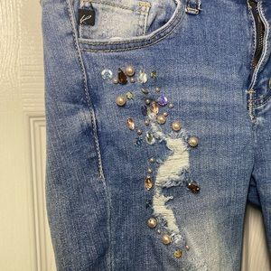 Kancan rhinestone jeans